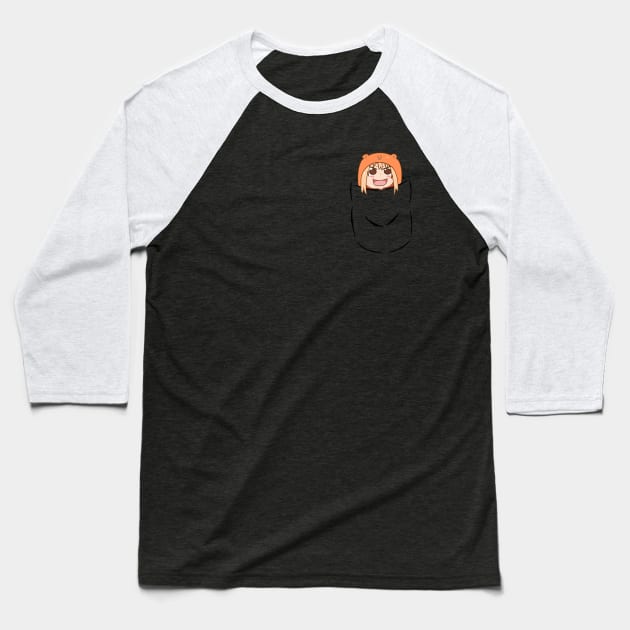 Pocket Umaru-chan Baseball T-Shirt by Banana_Corp